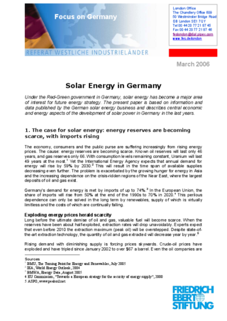 Solar energy in Germany